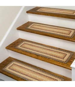 Homespice Decor Jute Braided Accessories Russett Beige 240141PS 8 in. X 28 in. Set of 13 Rect Rug