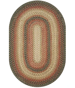 Homespice Decor Jute Braided Russett Beige 504043 5 ft. X 8 ft. Oval Rug