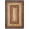 Homespice Decor Jute Braided Rug Multicolor Russett 10in. x 10in. Rect. Rug