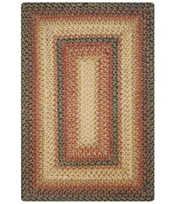 Homespice Decor Jute Braided Rug Multicolor Russett 10in. x 10in. Rect. Rug