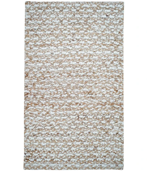 Homespice Decor Farmhouse Cream & Wheat Saddleback 5ft. x 7.5ft. Rect. Rug