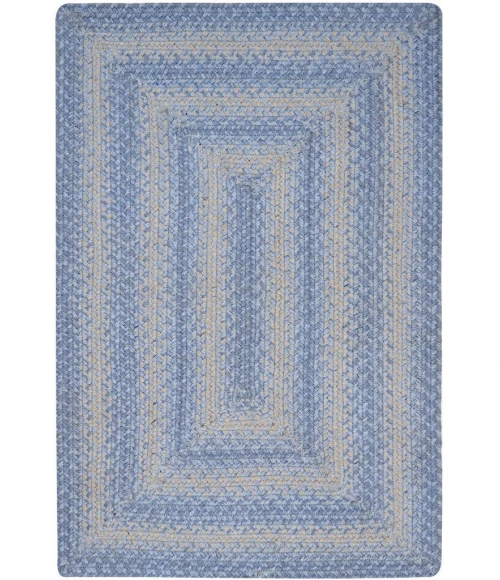 Homespice Decor Jute Braided Rug Sky Blue & Ivory Sky Blue 5ft. x 8ft. Rect. Rug