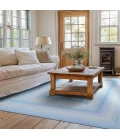 Homespice Decor Jute Braided Rug Sky Blue & Ivory Sky Blue 5ft. x 8ft. Rect. Rug