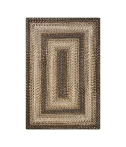 Homespice Decor Ultra Durable Braided Wildwood Brown 321626 20 in. X 30 in. Oval Rug