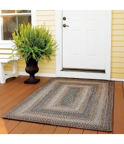 Homespice Decor Ultra Durable Braided Wildwood Brown 314628 5 ft. X 8 ft. Rect Rug