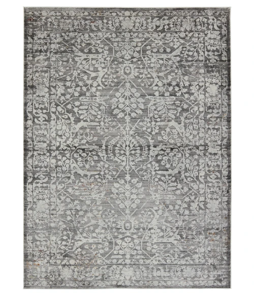 Jaipur Living Elvira Floral Gray/ Cream Area Rug 7'10"X10'