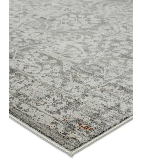 Jaipur Living Elvira Floral Gray/ Cream Area Rug 7'10"X10'