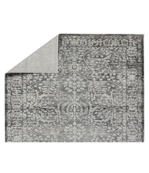 Jaipur Living Elvira Floral Gray/ Cream Area Rug 7'10"X10'