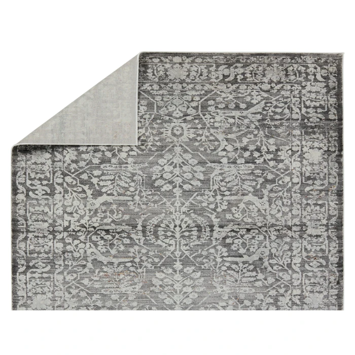 Jaipur Living Elvira Floral Gray/ Cream Area Rug 7'10"X10'
