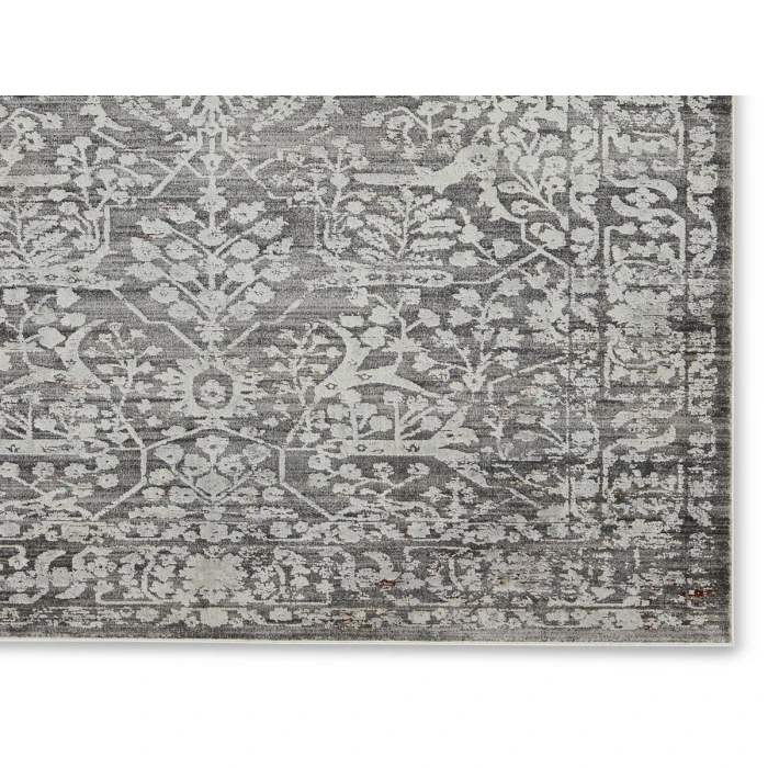 Jaipur Living Elvira Floral Gray/ Cream Area Rug 7'10"X10'