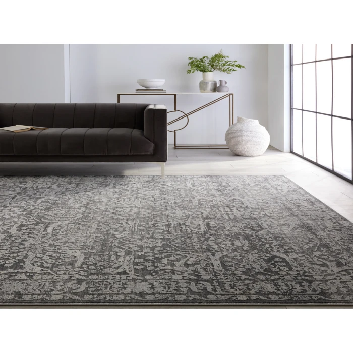 Jaipur Living Elvira Floral Gray/ Cream Area Rug 7'10"X10'