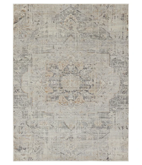 Jaipur Living Lazuli Medallion Gray/ Tan Area Rug 7'10"X10'