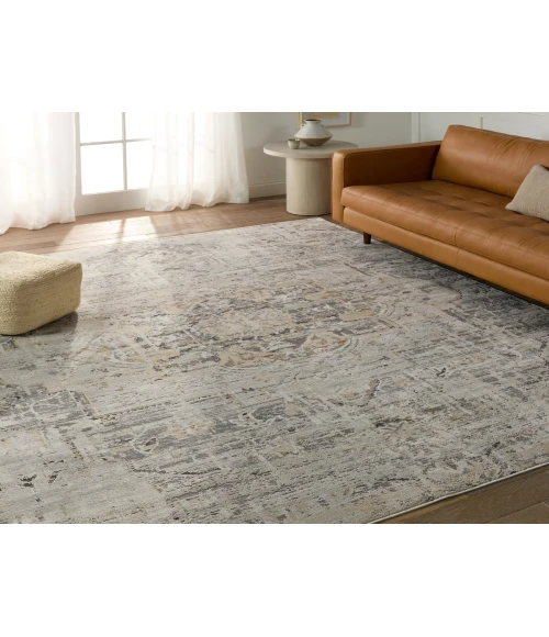 Jaipur Living Lazuli Medallion Gray/ Tan Area Rug 7'10"X10'