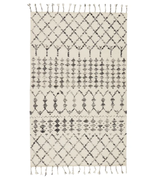 Jaipur Living Riot Handmade Geometric Ivory/ Black Area Rug (5'X8')