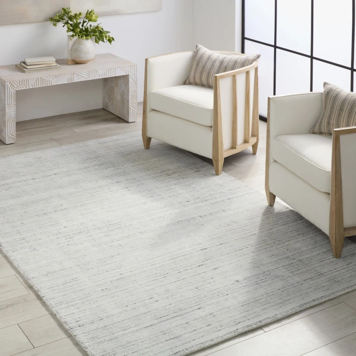 Jaipur Living Mona Handmade Indoor/Outdoor Solid Cream/ Light Gray Area Rug 8'X10'