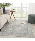 Jaipur Living Carmen Handmade Trellis Blue/ Light Gray Area Rug (6'X9')