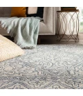 Jaipur Living Carmen Handmade Trellis Blue/ Light Gray Area Rug (6'X9')