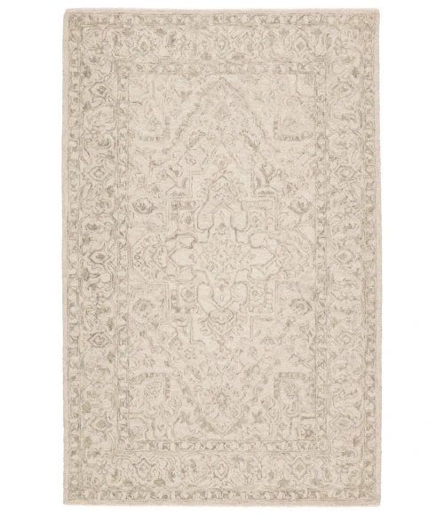 Jaipur Living Lena Handmade Medallion Light Gray/ Cream Area Rug (9'X12')