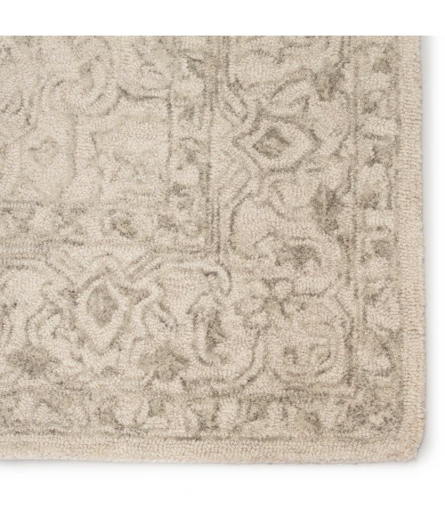 Jaipur Living Lena Handmade Medallion Light Gray/ Cream Area Rug (9'X12')