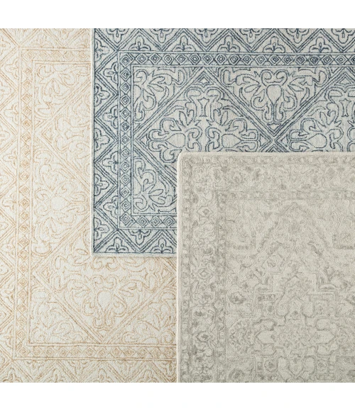 Jaipur Living Lena Handmade Medallion Light Gray/ Cream Area Rug (9'X12')