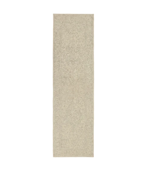 Jaipur Living Lena Handmade Medallion Light Gray/ Cream Runner Rug 3'X10'