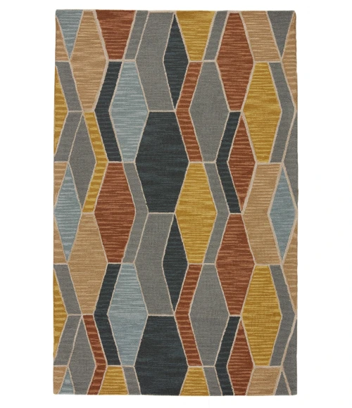 Vibe by Jaipur Living Sade Handmade Geometric Gray/ Gold Area Rug (5'X8')