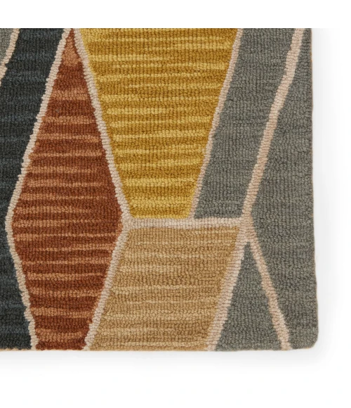 Vibe by Jaipur Living Sade Handmade Geometric Gray/ Gold Area Rug (5'X8')