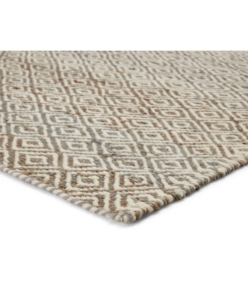 Jaipur Living Wales Natural Geometric Tan/ White Area Rug (9'X12')