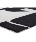 Jaipur Living Noverre Handmade Abstract Black/ Cream Area Rug 8'X10'
