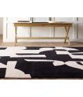 Jaipur Living Noverre Handmade Abstract Black/ Cream Area Rug 8'X10'