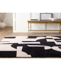 Jaipur Living Noverre Handmade Abstract Black/ Cream Area Rug 8'X10'