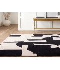 Jaipur Living Noverre Handmade Abstract Black/ Cream Area Rug 8'X10'