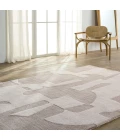 Jaipur Living Noverre Handmade Abstract Taupe/ Cream Area Rug 8'X10'