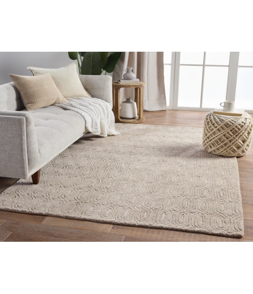 Jaipur Living Asos Beige AOS04 18 in. Swatch Square Rug