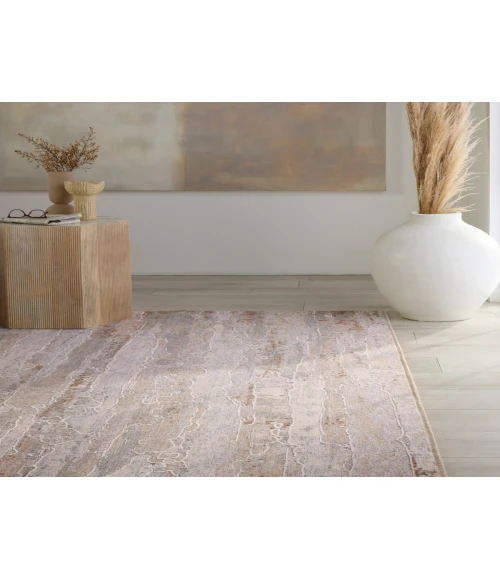 Jaipur Living Taroko Abstract Tan/ Cream Runner Rug 3'X10'