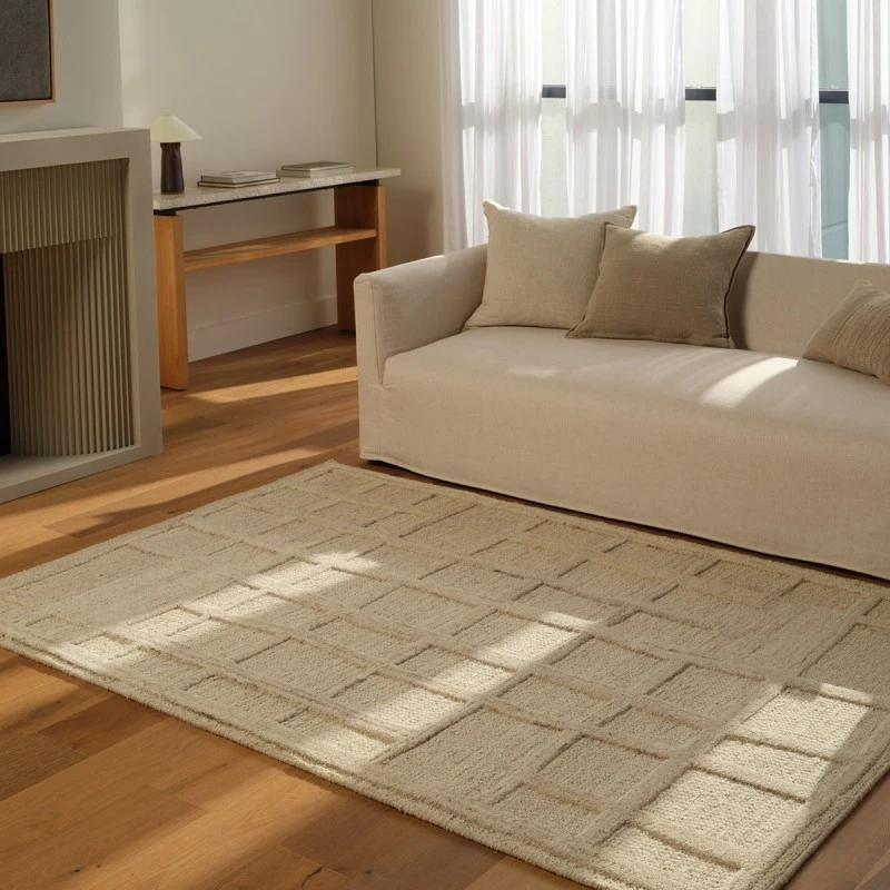 Jaipurliving Bavell Tanbeige Bav04 18 In. Swatch Square Rug
