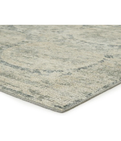 Barclay Butera by Jaipur Living Crescent Handmade Medallion Blue/ Gray Area Rug (9'X12')