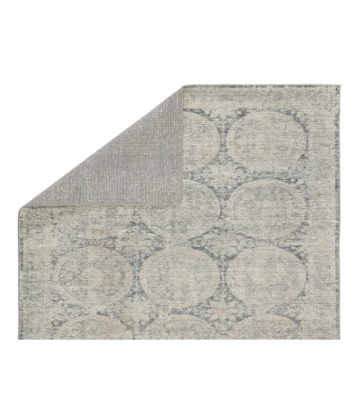 Barclay Butera by Jaipur Living Crescent Handmade Medallion Blue/ Gray Area Rug (9'X12')