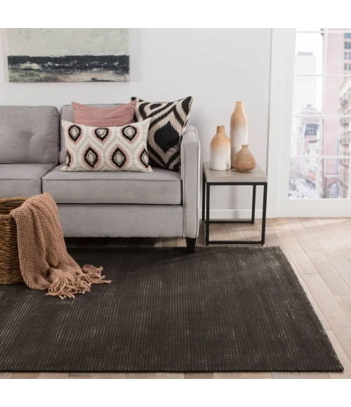 Jaipur Living Basis Handmade Solid Dark Gray Area Rug (9'X12')