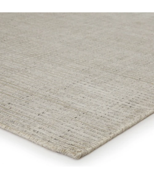 Jaipur Living Basis Handmade Solid Ivory/ Gray Area Rug (2'X3')