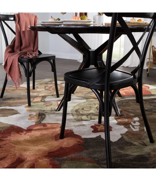 Jaipur Living Petal Pusher Handmade Floral Light Gray/ Multicolor Round Area Rug (6'X6')