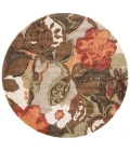 Jaipur Living Petal Pusher Handmade Floral Light Gray/ Multicolor Round Area Rug (8'X8')
