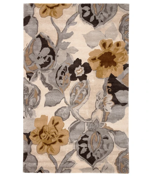 Jaipur Living Petal Pusher Handmade Floral Multicolor/ White Area Rug (3'6"X5'6")