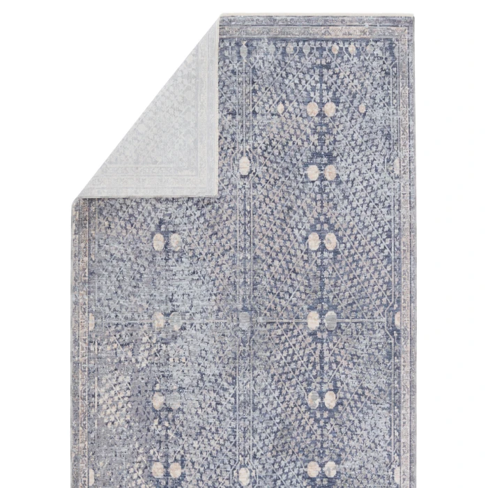 Jaipur Living Larkin Floral Blue/ Light Gray Runner Rug (3'X10')