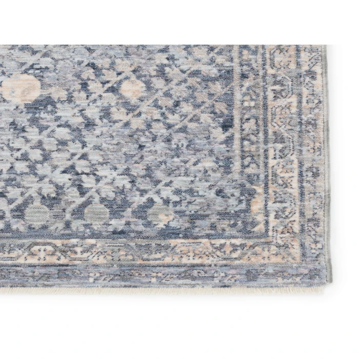 Jaipur Living Larkin Floral Blue/ Light Gray Runner Rug (3'X10')