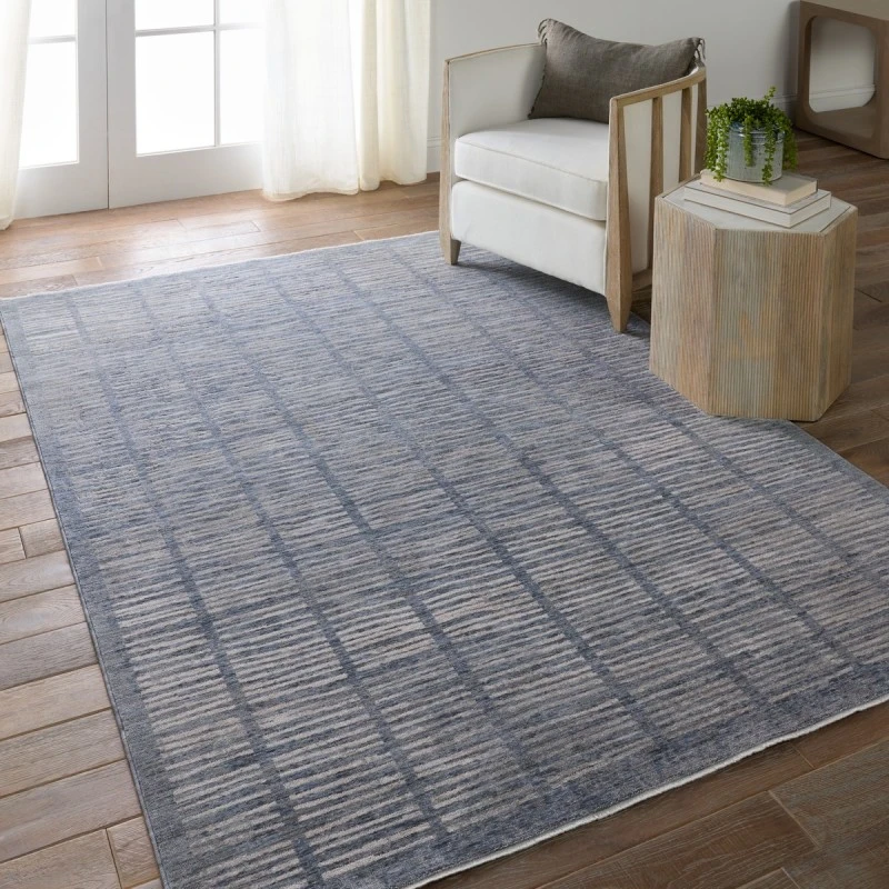 Jaipur Living Dounia Striped Blue/ Light Gray Area Rug 8'X10'
