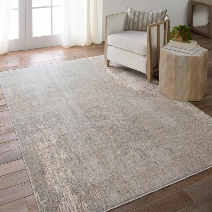 Jaipur Living Kosta Abstract Taupe/ Silver Area Rug 8'X10'