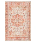 Jaipur Living Rhoda Medallion Orange/ Ivory Area Rug (6'X9')