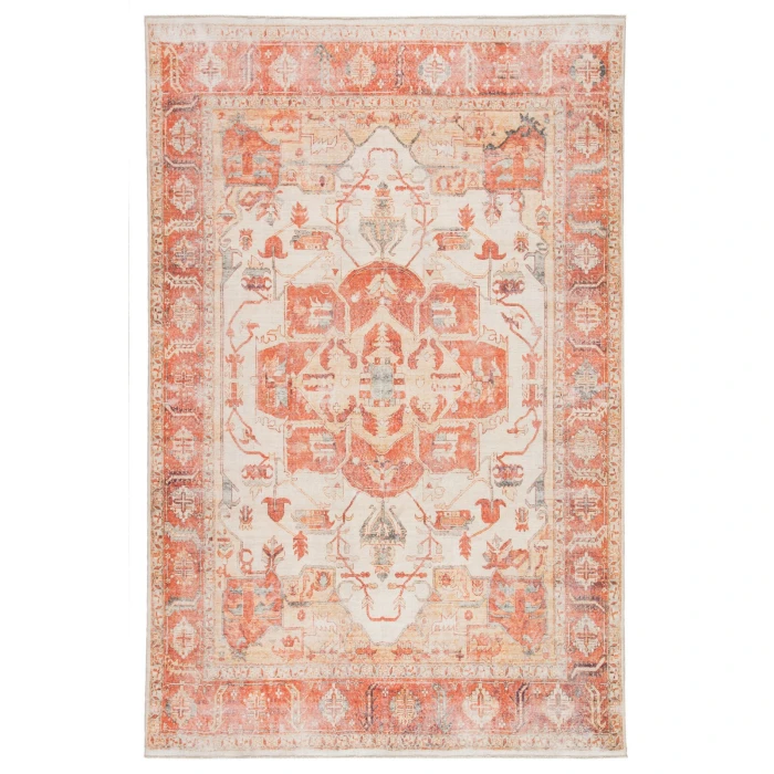 Jaipur Living Rhoda Medallion Orange/ Ivory Area Rug (10'X14')