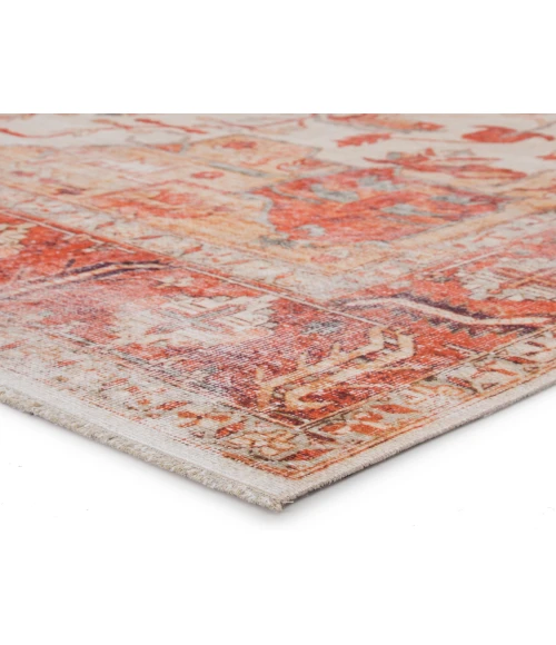 Jaipur Living Rhoda Medallion Orange/ Ivory Area Rug (6'X9')